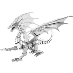 image Iconx Silver Dragon Metal Earth Model Kit