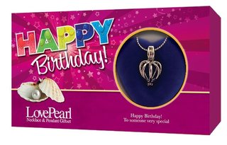 Love Pearl happy birthday Necklace Pendant Gift Set