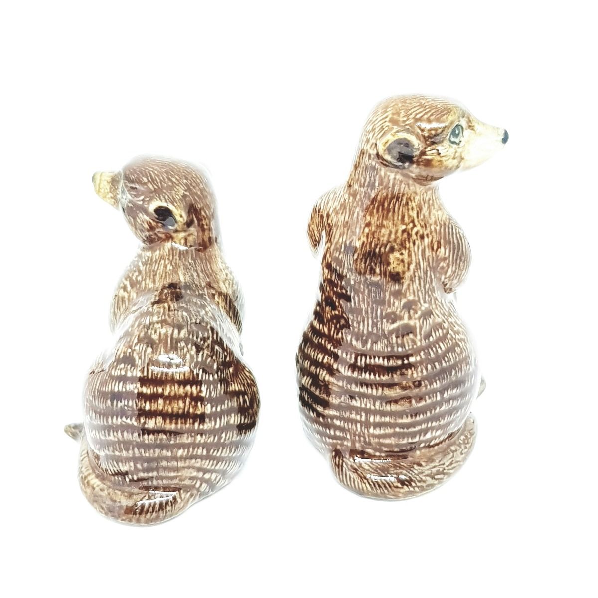 Meerkat Set Two Ceramic Figurine