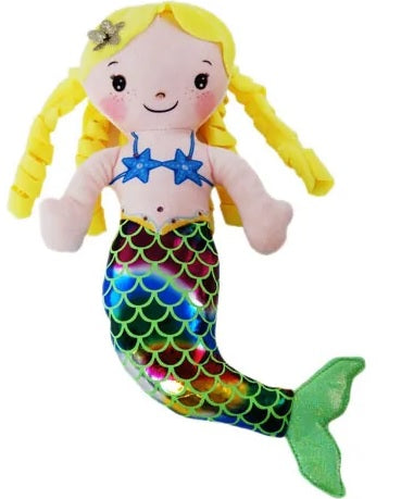 MERMAID DOLL AMPHITRITE YELLOW 30CM