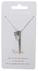 Nana Lily an Mae Personalised necklace