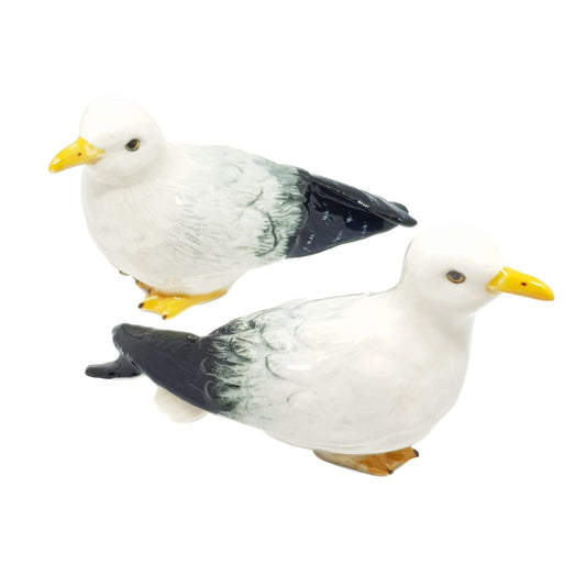 Seagull set 2 porcelain miniature