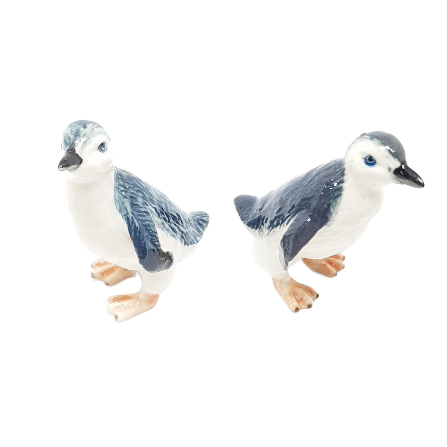 penguin set 2miniature porcelain figurine