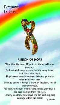 Ribbon of Hope Guardian Angel Pin