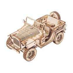 Rolife Army Field Car 1:18 Scale Jeep Wooden Model