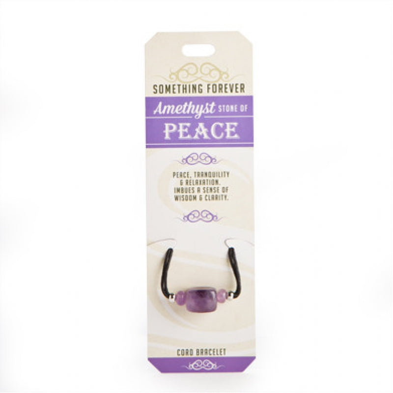 Amethyst Cord Bracelet Something Forever