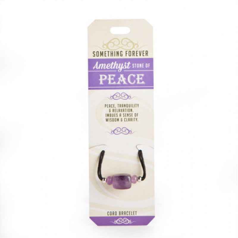Amethyst Cord Bracelet Something Forever
