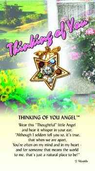 Thinking of you Guardian Angel pin