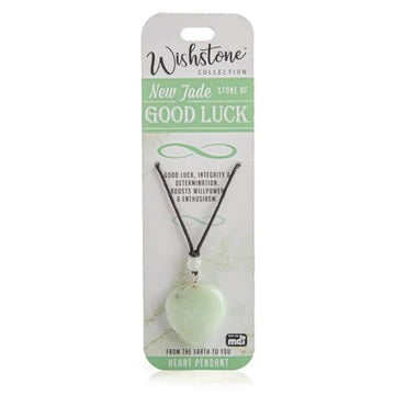 New Jade Heart Pendant wishstone