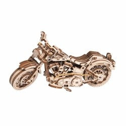 Wooden City Cruiser V-Twin motorcycle Mechanical model Kit
