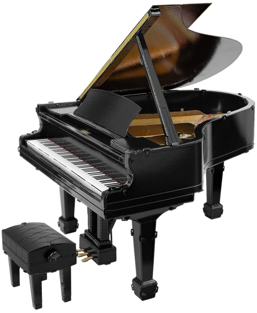image metal Earth Grand Piano