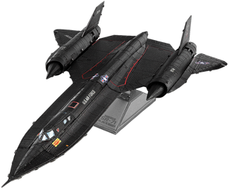 image Metal Earth SR71 Blackbird coloured