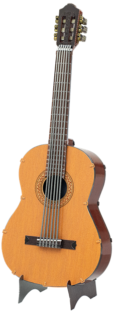 Metal Earth Classical Guitar Coloured