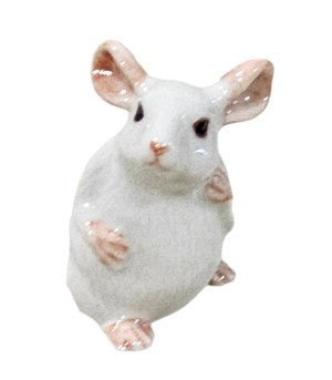 White Rat Porcelain Miniature animal Figurines