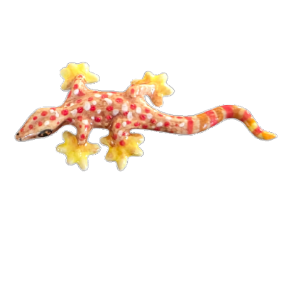 Porcelain Gecko Mini Figurine