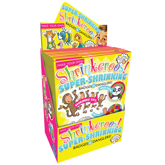 Shrinkeroos Super Srinking Badges & Danglers