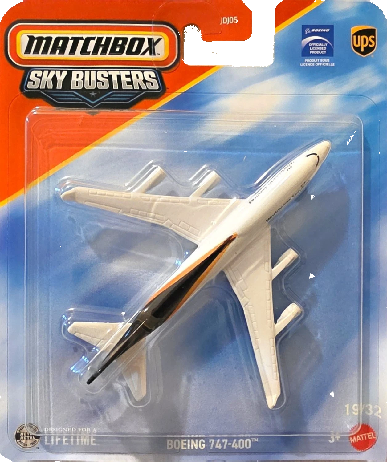 Matchbox Skybuster bBoing 747-400 diecast plane worldwide services
