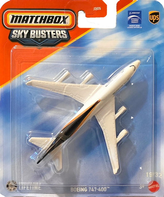 Matchbox Skybuster bBoing 747-400 diecast plane worldwide services
