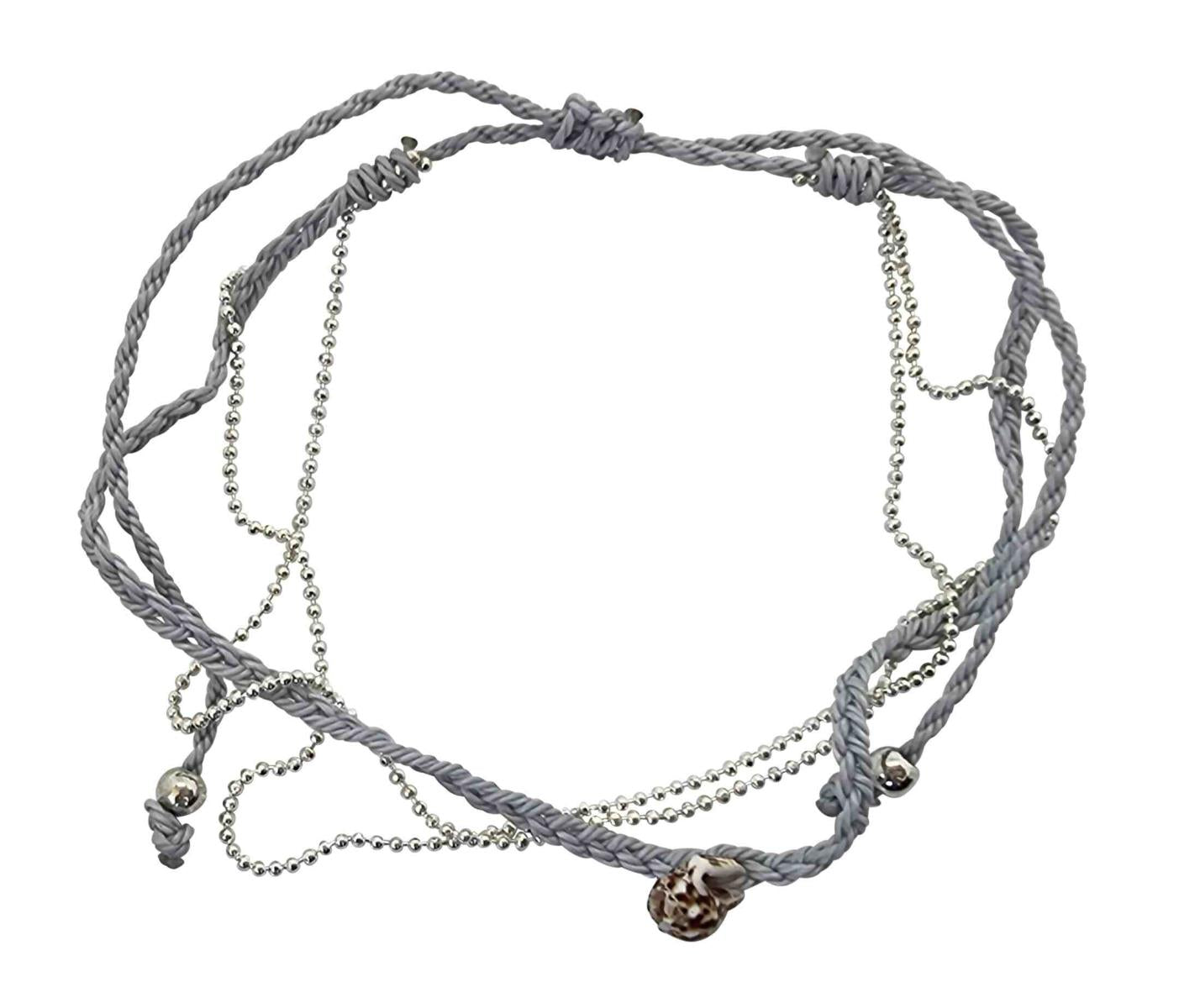 A207 Anklet  Shell and beads