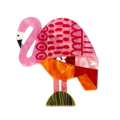 A Flamingo Named Honk Erstwilder brooch