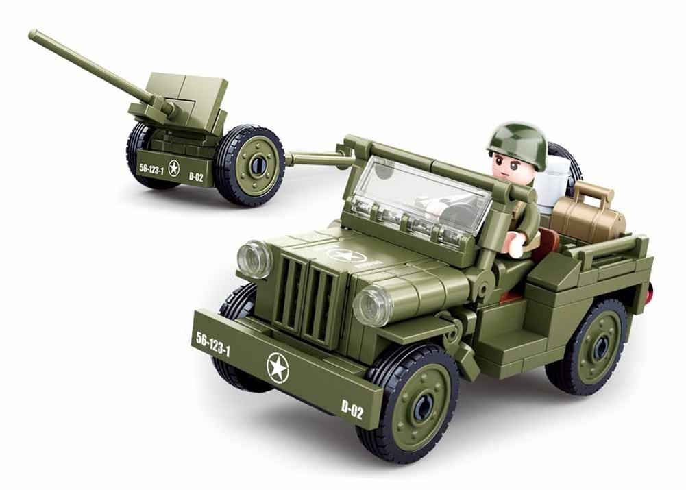 Sluban WW2 Wiilys Jeep