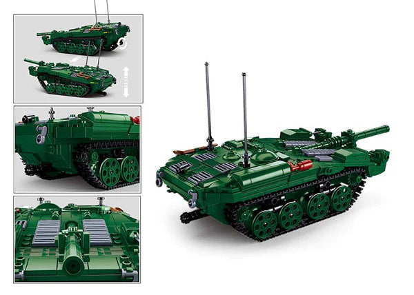 Sluban Model Bricks Tank Strv103 592P
