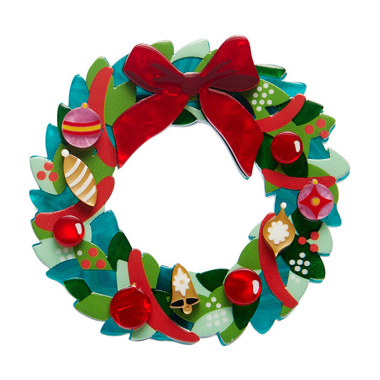 Evergreen Wreath Erstwilder Brooch