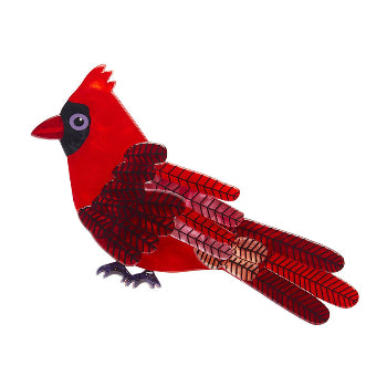 Crimson Cardinal Erstwilder Brooch