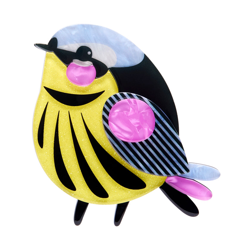 The Melodious Magnolia Warbler Erstwilder Brooch