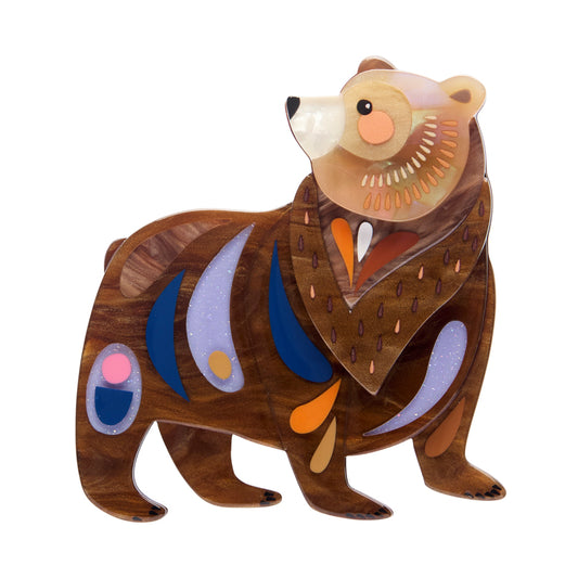 The Brawny Brown Bear Erstwilder Brooch