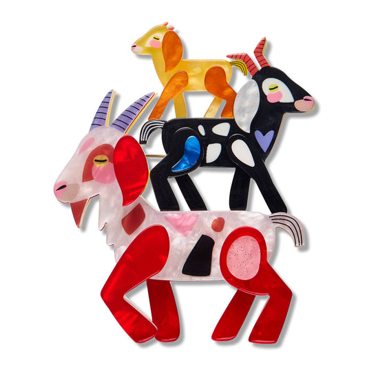 Goat Goals Erstwilder Brooch