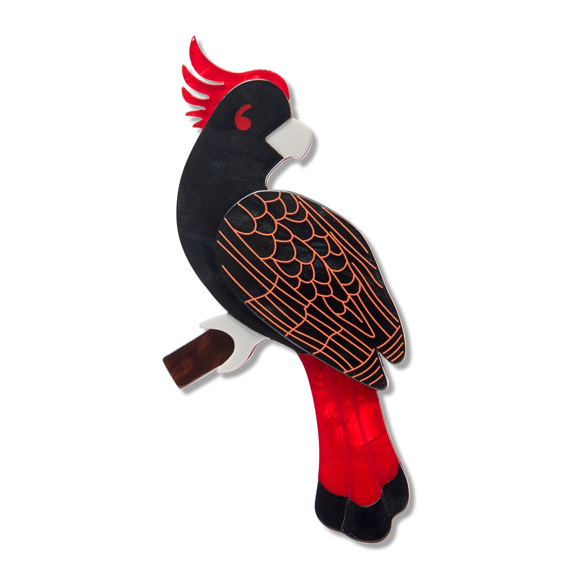 Elevate Your Style with the Vibrant Carnaboo the Cockatoo Erstwilder Brooch