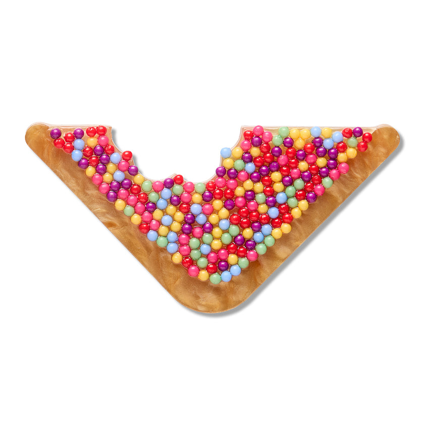 Whimsical Fairy Bread Erstwilder Brooch - A Colorful Nostalgic Delight