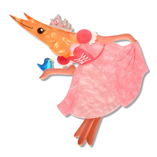 Pascal the Princess Prawn Erstwilder Brooch: A Charming Addition to Your Style