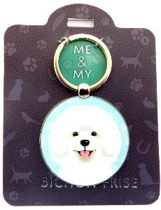 Me & My Pet Dog Keyring  Bichon Frise