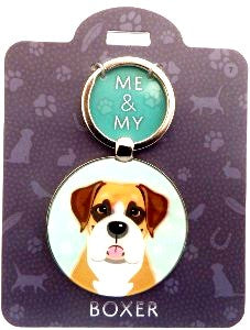 Me & My Pet Dog Keyring Boxer