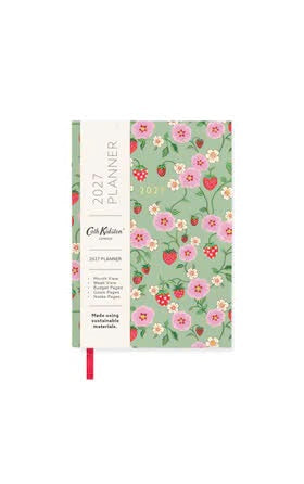 Cath Kidson A 6 Soft Cover 2027 Diary  Strawberry Green