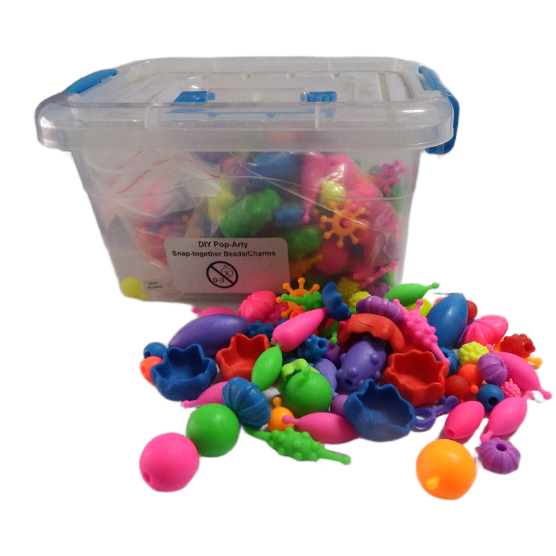DIY PoP-ArtySnap together Beads and charms