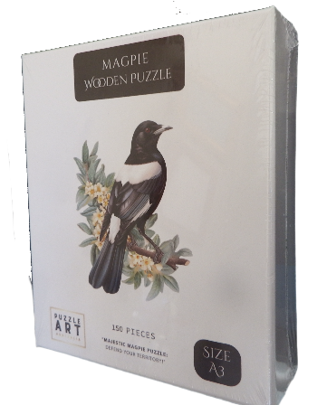 Puzzle Art Majestic  Magpie Wooden Puzzle A3