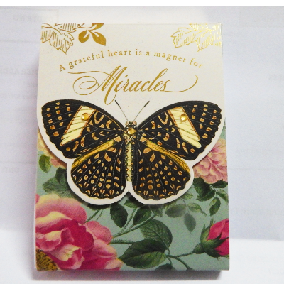 Punch Studios Purse Note Pad A Greateful Heart is a magnet for Miracles