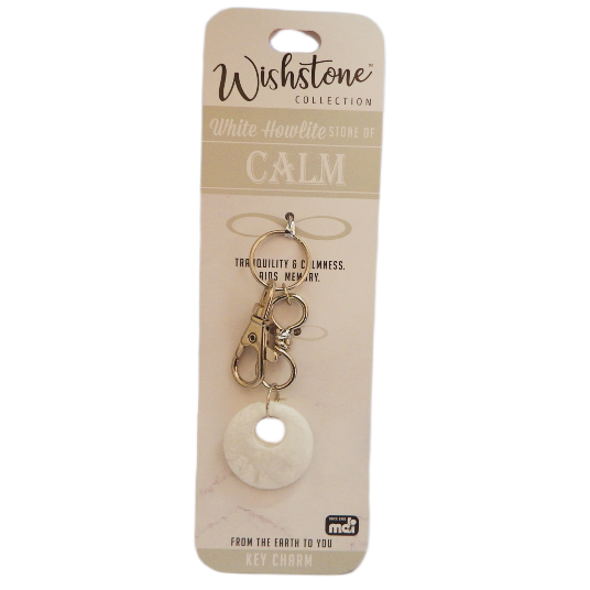 White Howlite Key Chain Something Forever Jewellery