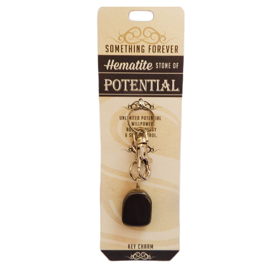 Hematite Key Charm Something Forever Jewellery
