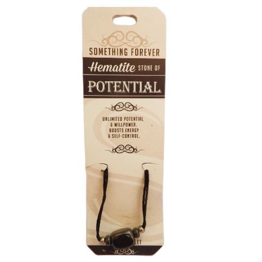 Hematite Cord Bracelet Something Forever