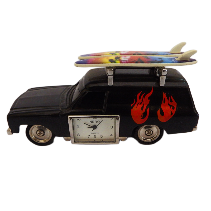 image Sandman Nero Clock Black on white background