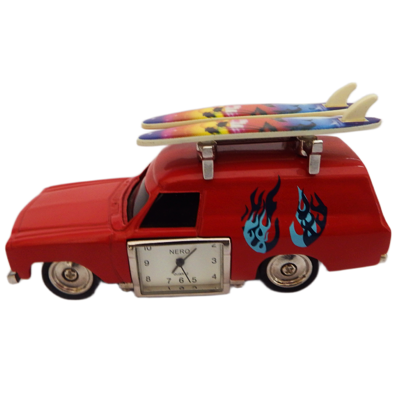 Sandman Panelvan Black Nero Clock