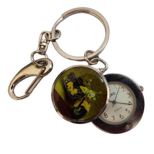 image Nero Clock Indian Belt Clip Keyring