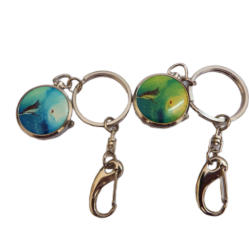 2  nero clock keychain wave dolphin