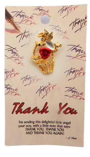 Thank You Guardian Angel Pin