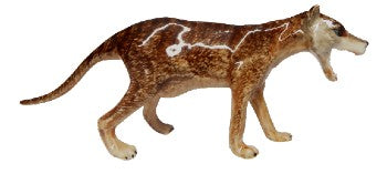 image Thaylacine Tasmanian Tiger porcelain miniature figurine