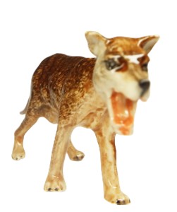 image thylacine tasmanian Tiger porcelain Miniature figurine